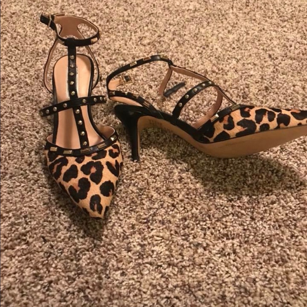 Leopard print heels